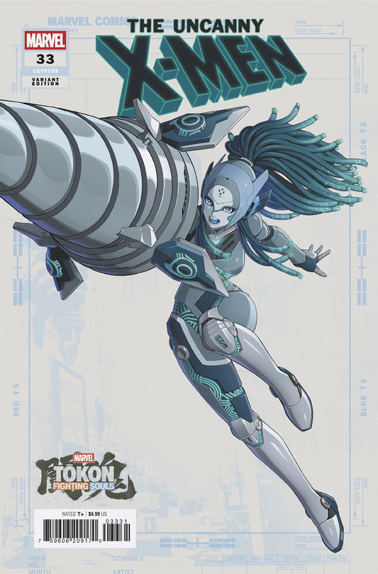 Comic book cover of 'Uncanny X-Men #33 Marvel Tokon: Fighting Souls Variant'