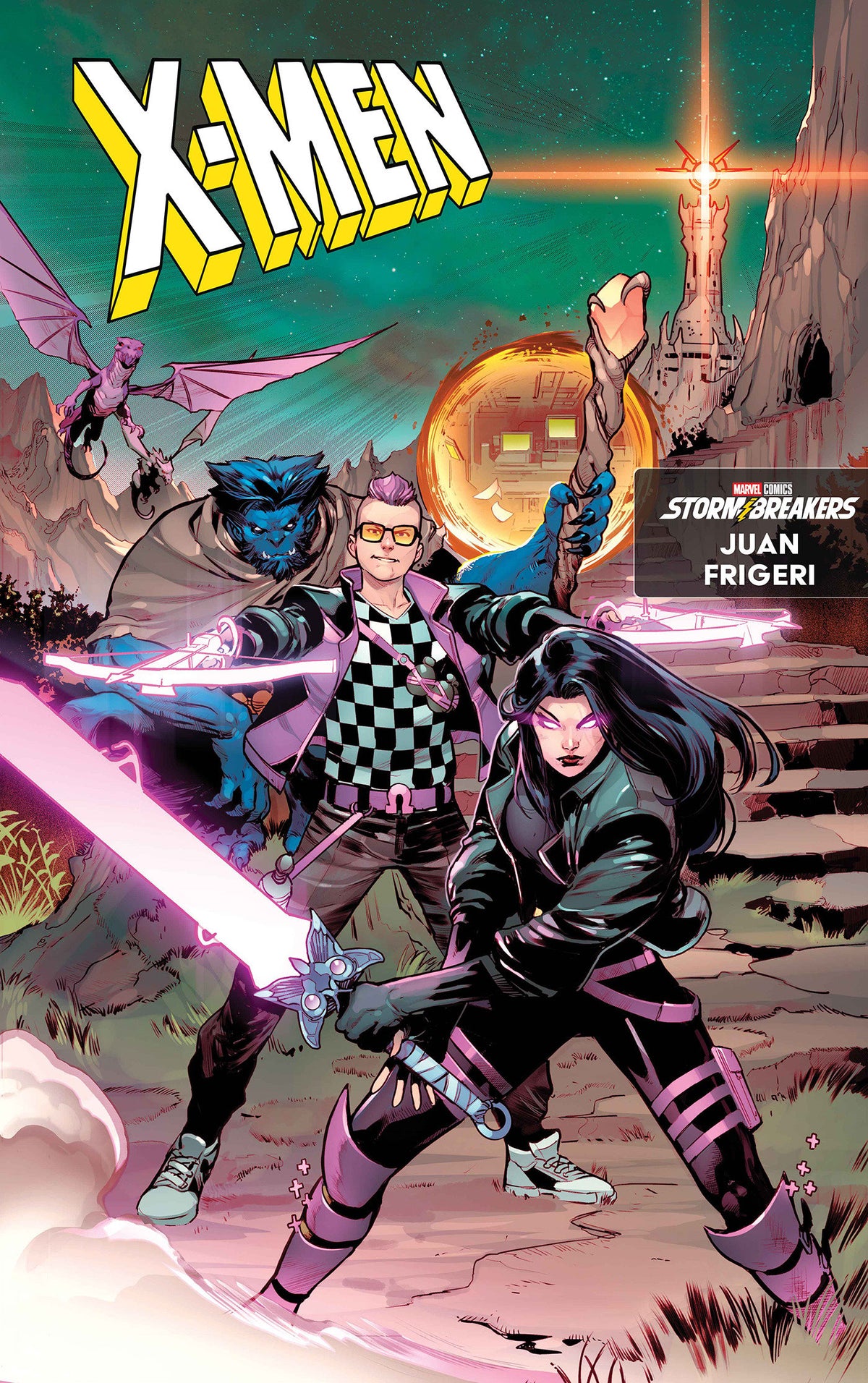 Comic book cover of 'X-Men #36 Juan Frigeri Isekai Variant PRESALE 8/26'