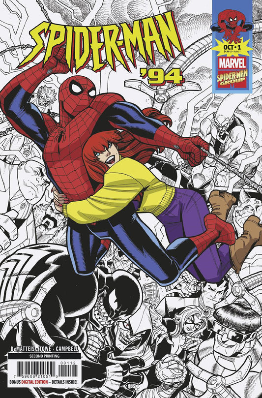 SPIDER-MAN '94 #1 NICK BRADSHAW 2ND PRINTING VARIANT PRESALE 10/08