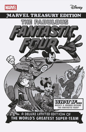 FANTASTIC FOUR #2 INCENTIVE ALESSANDRO PASTROVICCHIO BLACK AND WHITE DISNEY WHAT IF? FANTASTIC FOUR HOMAGE VARIANT [1:100]