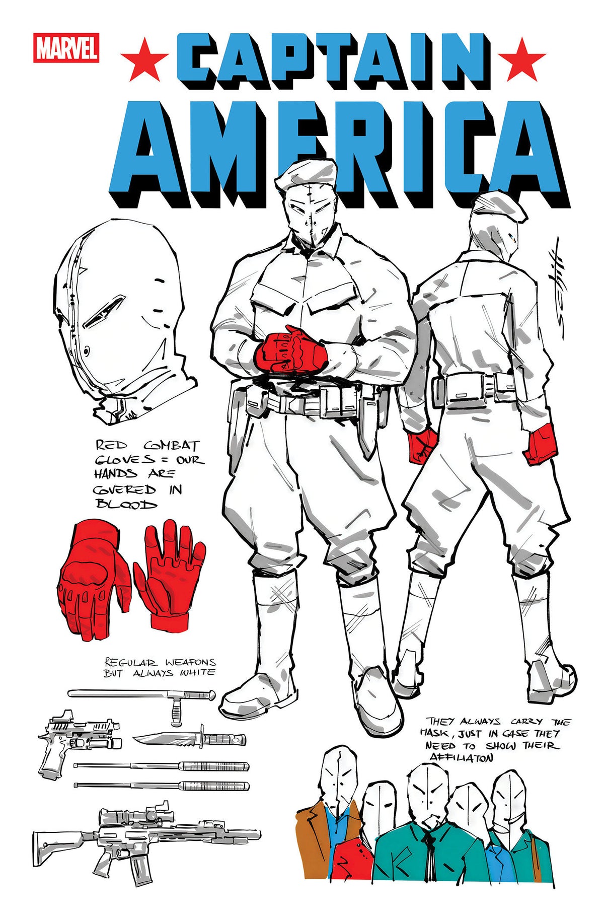 Captain America #18 Cover D 1:10 Valerio Schiti Design