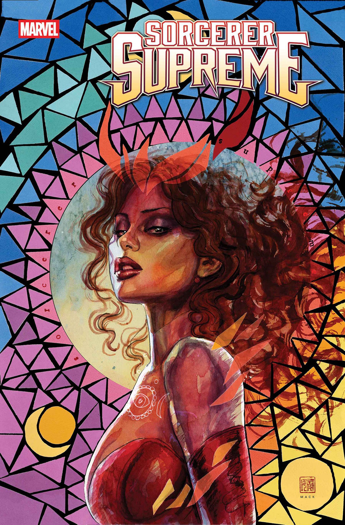 Comic book cover of 'Sorcerer Supreme #9 David Mack Variant PRESALE 8/26'