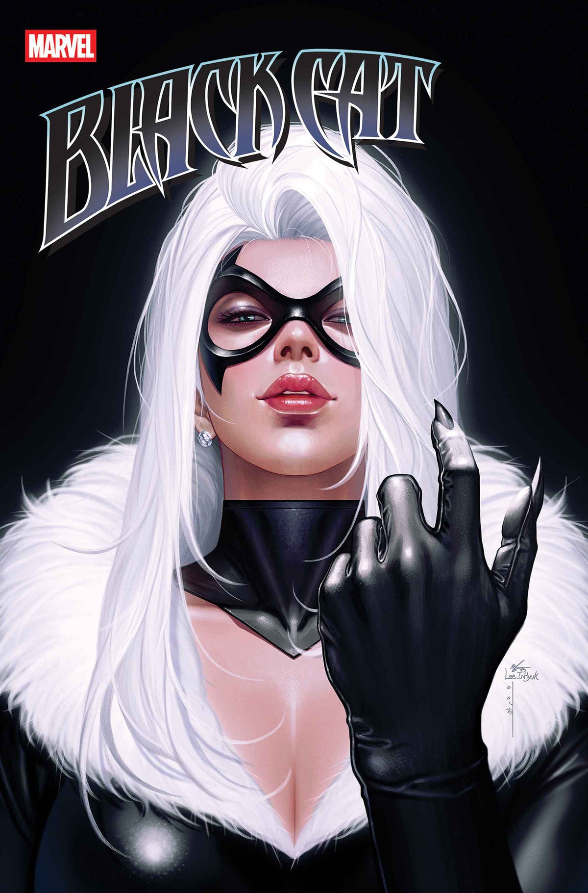 Comic book cover of 'Black Cat #13 Inhyuk Lee Black Cat Variant PRESALE 8/26'