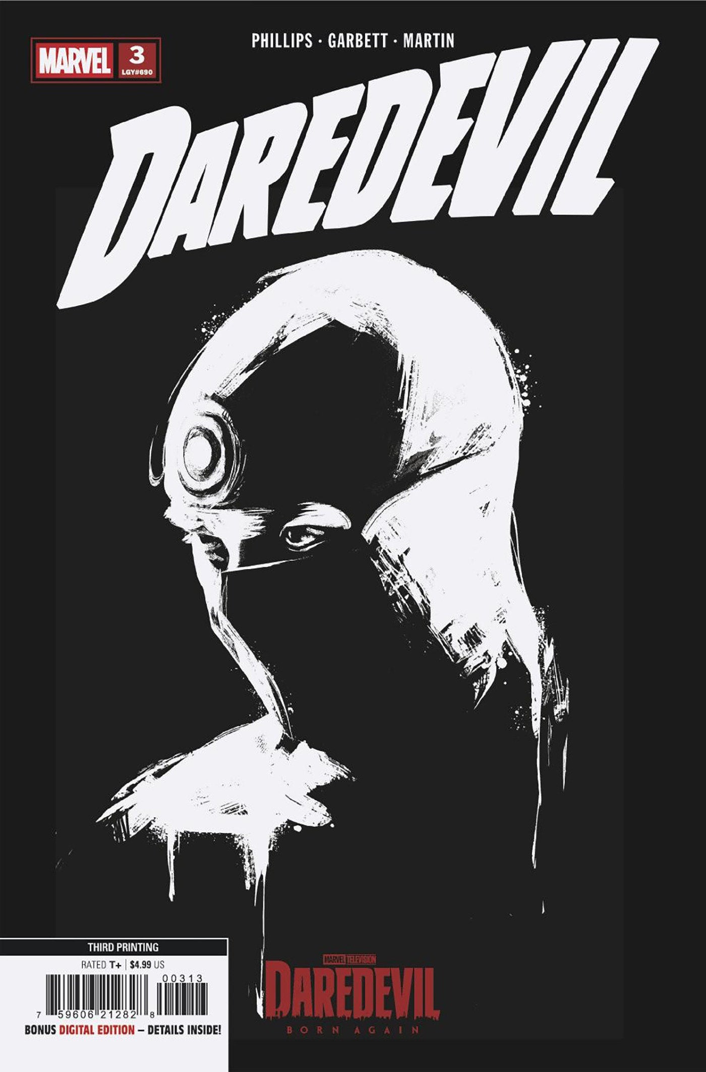 Daredevil #3 Marvel Television 3rd Printing Variant PRESALE 8/26