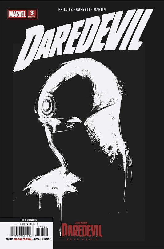 Comic book cover of 'Daredevil #3 Marvel Television 3rd Printing Variant PRESALE 8/26'