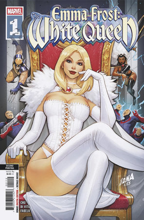 EMMA FROST: THE WHITE QUEEN #1 DAVID NAKAYAMA 2ND PRINTING VARIANT PRESALE 7/30