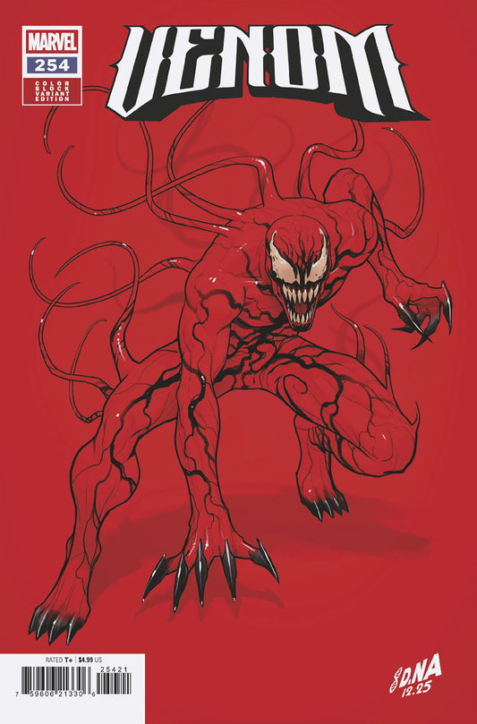 Venom #254 David Nakayama Color Block Red Variant PRESALE 2/11