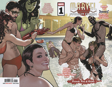 MARVEL SWIMSUIT SPECIAL: FRIENDS, FOES & RIVALS #1 CVR A Adam Hughes