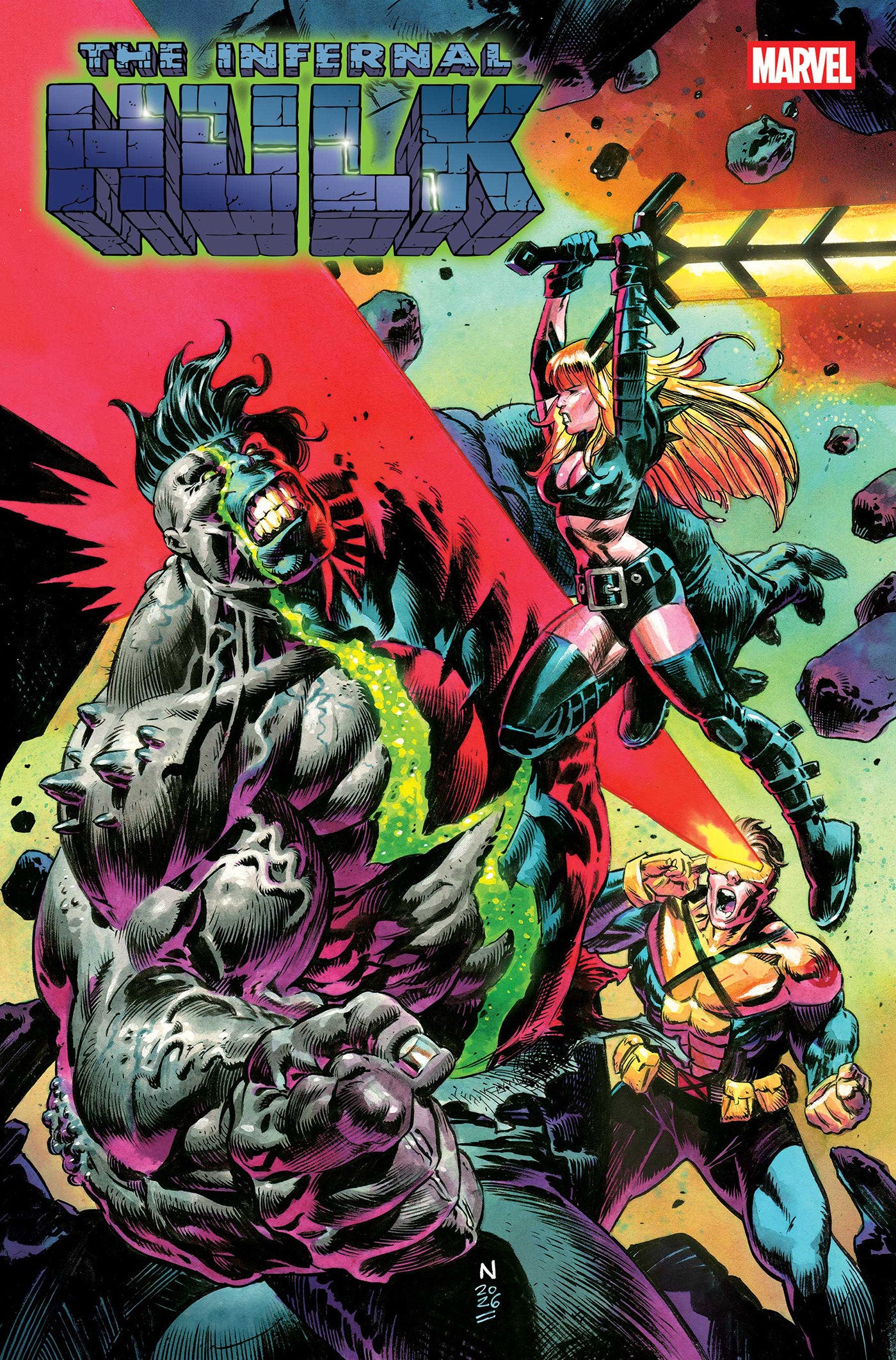 Comic book cover of 'Infernal Hulk #7 CVR A Nic Klein'