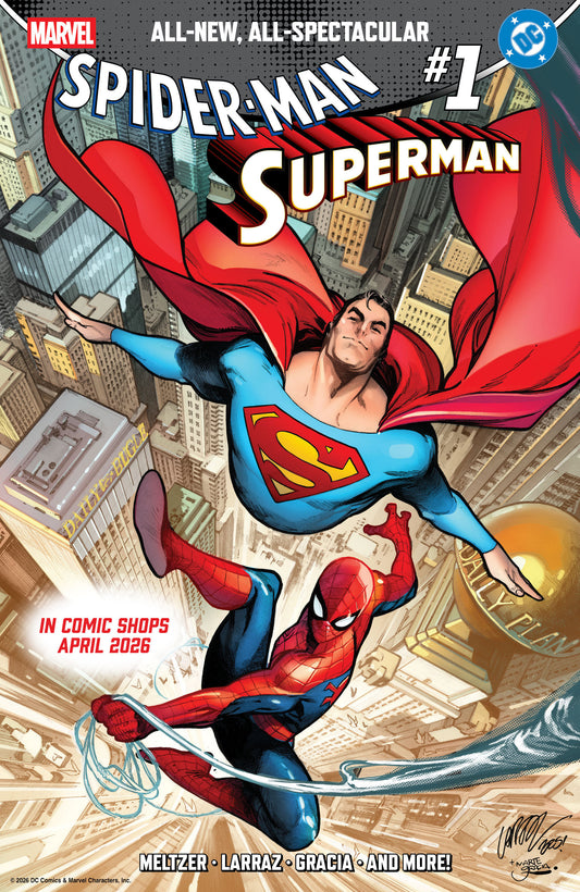Comic book cover of 'Marvel/DC: Spider-Man/Superman #1 CVR A Gary Frank'