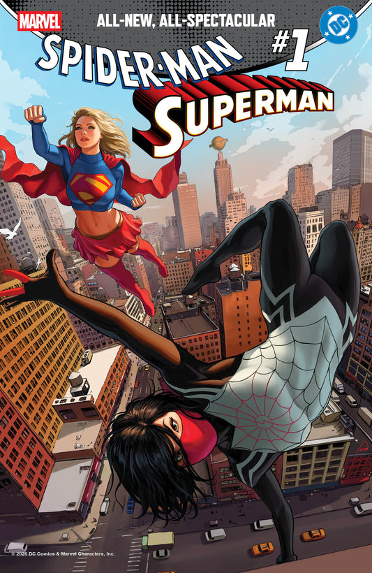 Comic book cover of 'Marvel/DC: Spider-Man/Superman #1 Ivan Talavera Variant'