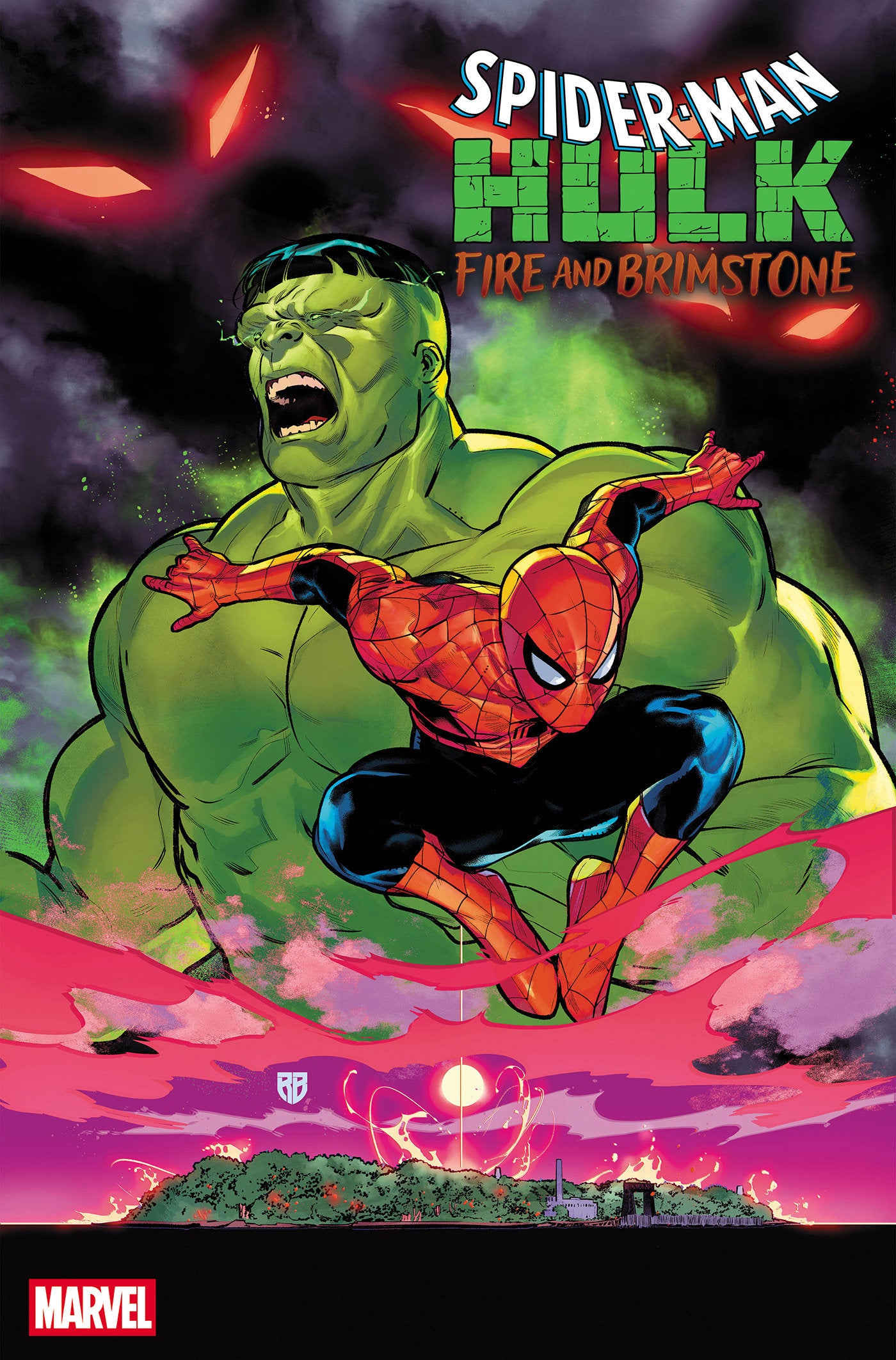 SPIDER-MAN/HULK: FIRE AND BRIMSTONE #3 Cover A R.B. Silva