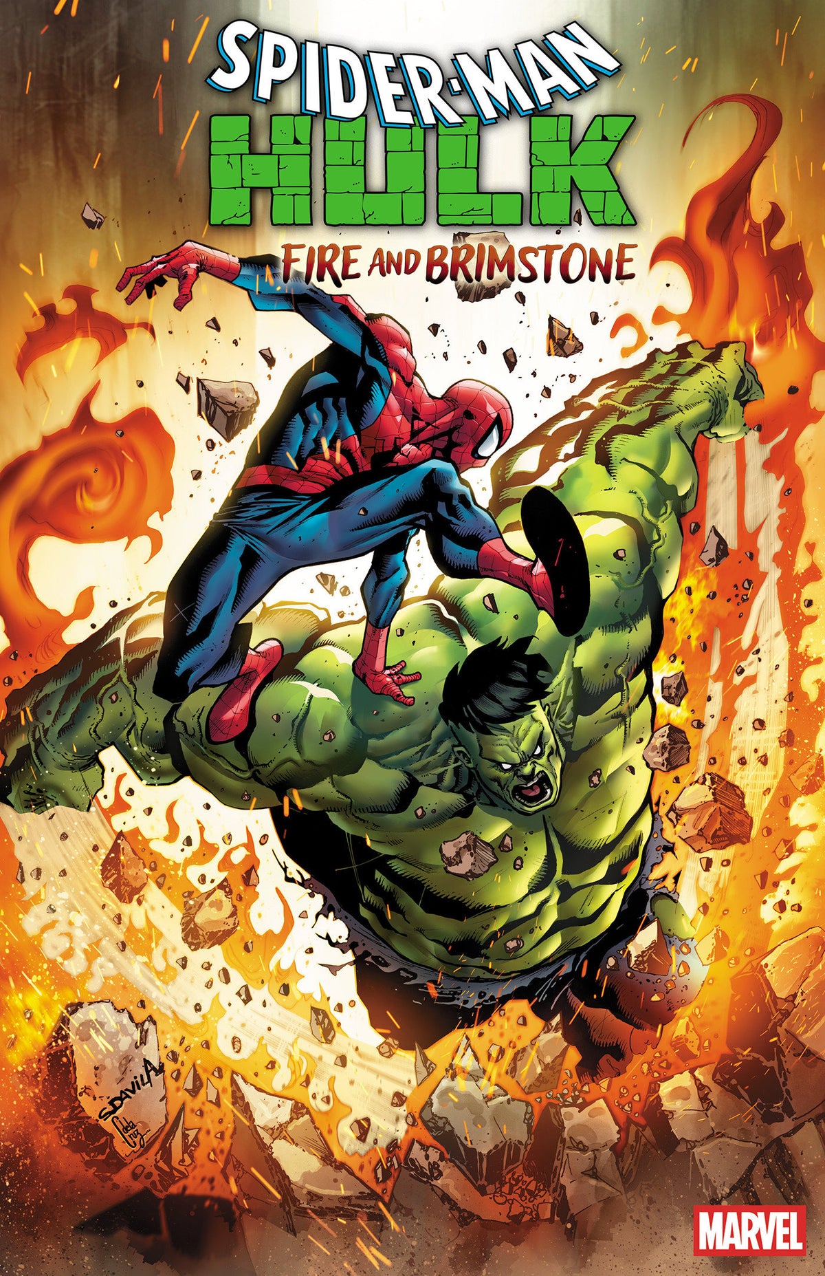 Spider-Man/Hulk: Fire and Brimstone #4 Cover C 1:25 Sergio Dávila