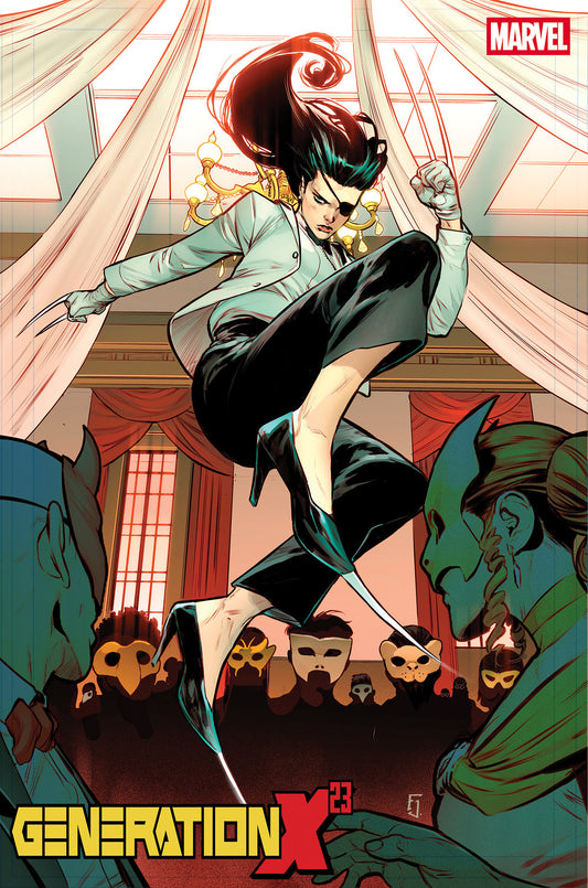 Comic book cover of 'Generation X 23 #6 Juan Frigeri Hellfire Costume Swap Variant'