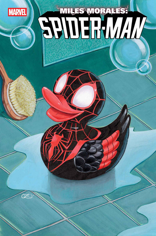 Comic book cover of 'Miles Morales: Spider-Man #1 Chrissie Zullo Marvel Duck Variant'