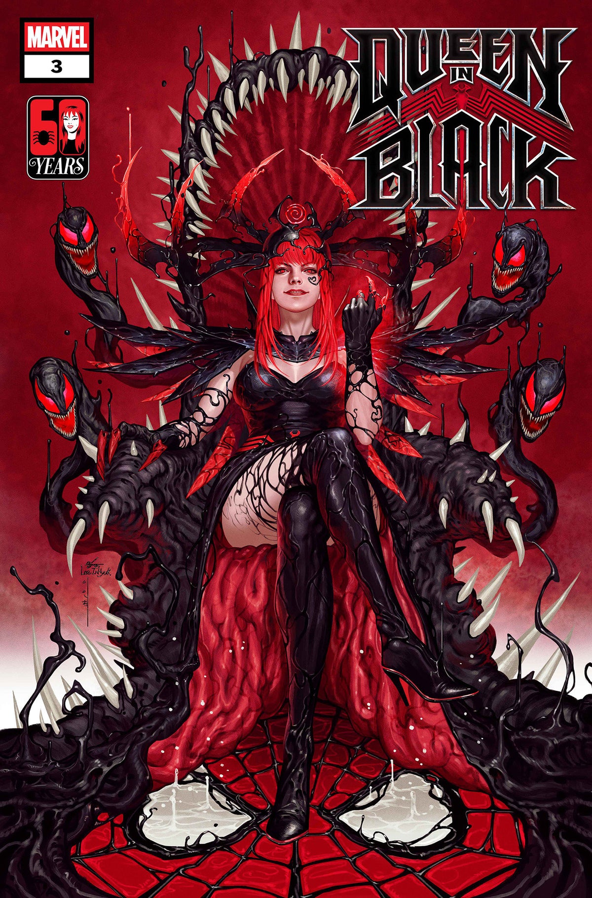 Comic book cover of 'Queen In Black #3 Inhyuk Lee Mary Jane Watson Variant [Qib]'