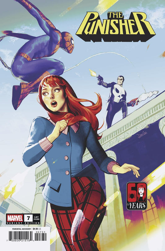 Comic book cover of 'Punisher #7 Davi Go Mary Jane Watson Variant'