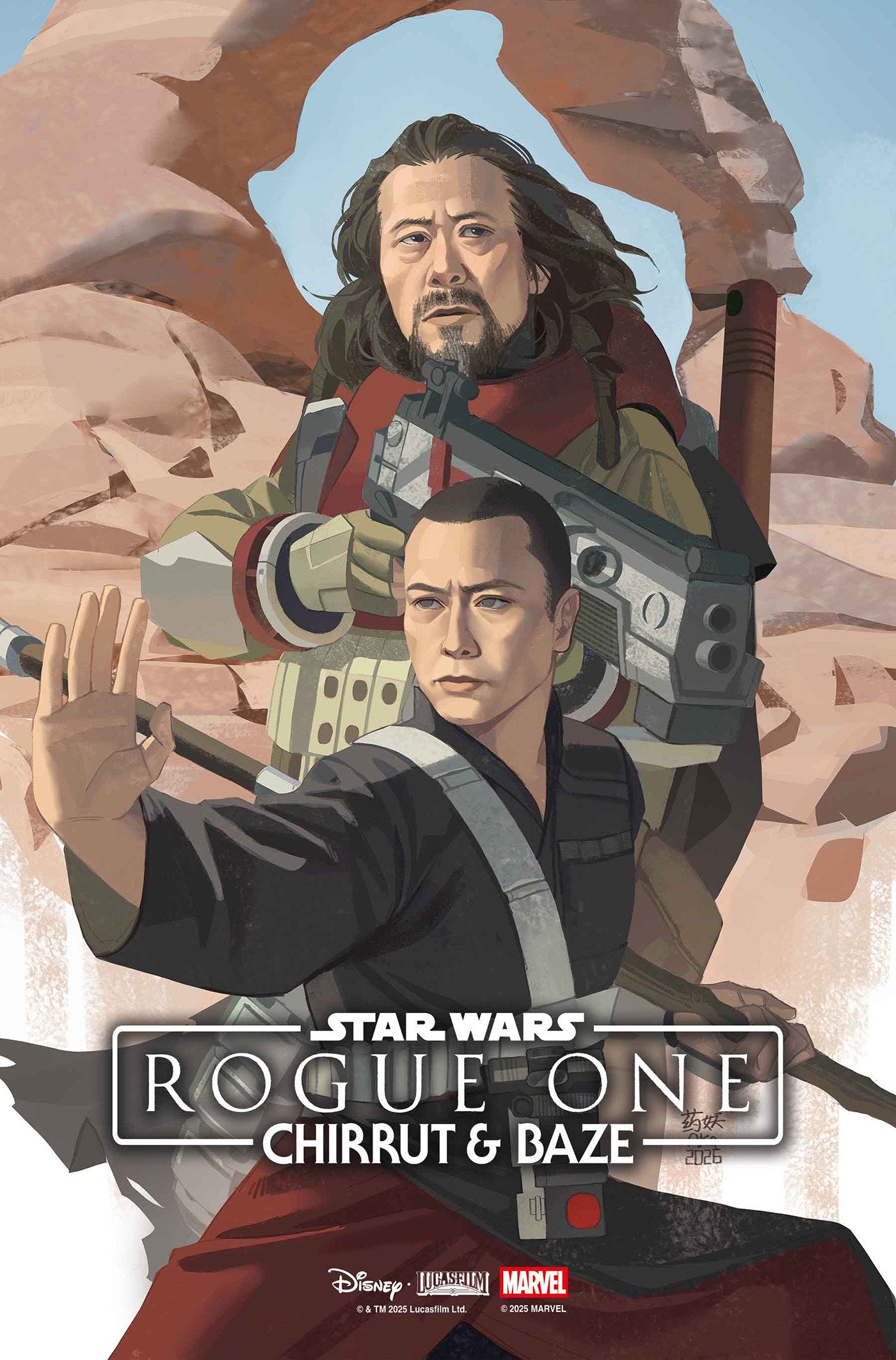STAR WARS: ROGUE ONE - CHIRRUT & BAZE #1 Cover C AKA