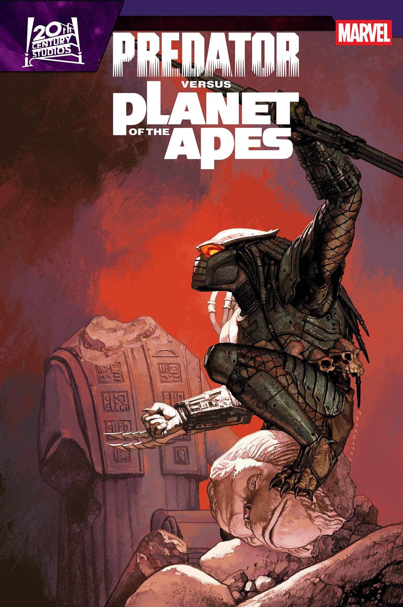 Predator vs. The Planet of the Apes #3 Cover B Josemaria Casanovas