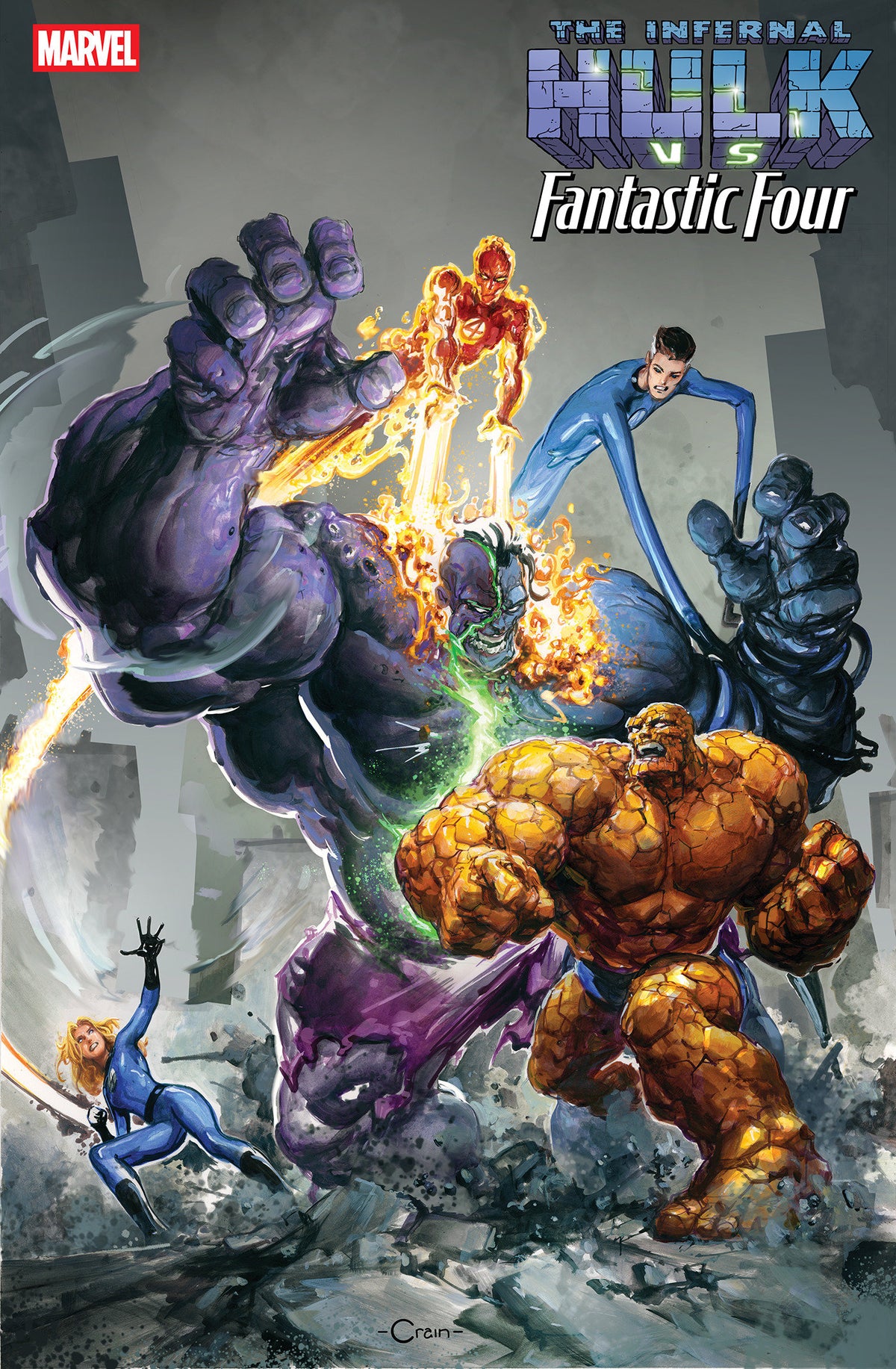 Infernal Hulk vs. Fantastic Four #1 Cover D Clayton Crain