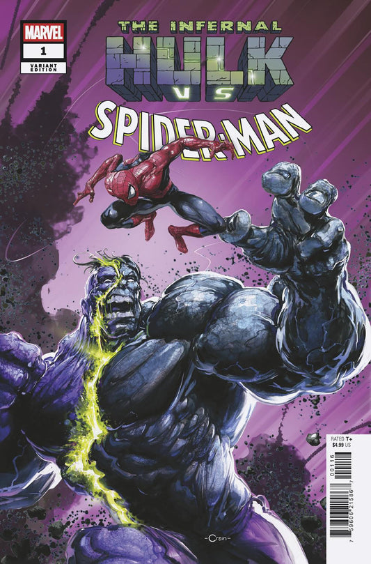 Infernal Hulk vs. Spider-Man #1 Clayton Crain 1 in 25 Variant