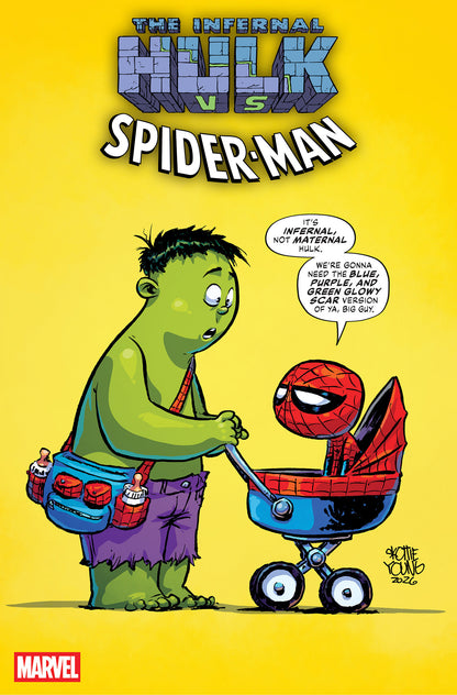 Infernal Hulk vs. Spider-Man #1 Cover B Skottie Young