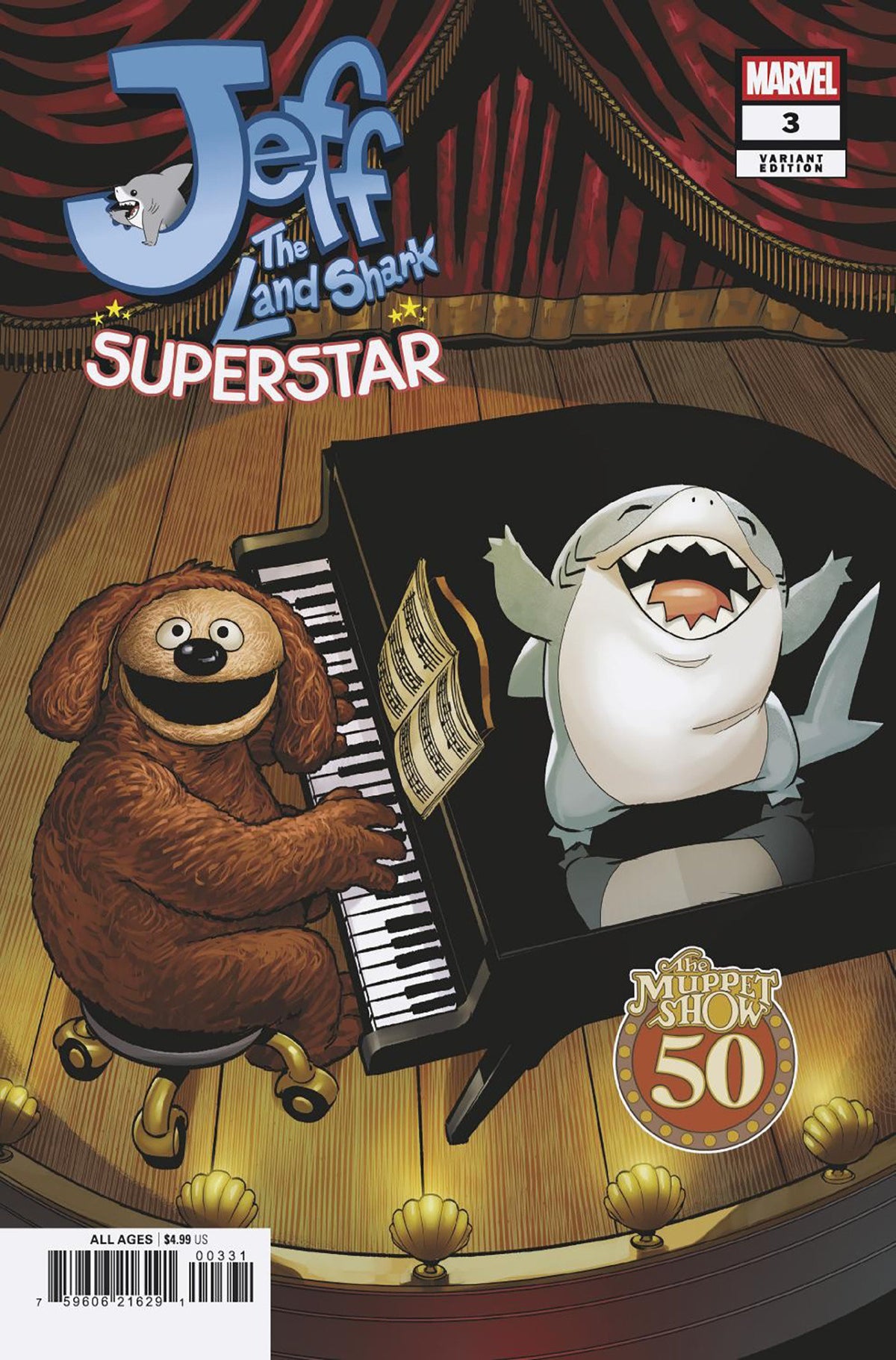 Jeff The Land Shark: Superstar #3 Matteo Lolli Muppets Variant PRESALE 9/16