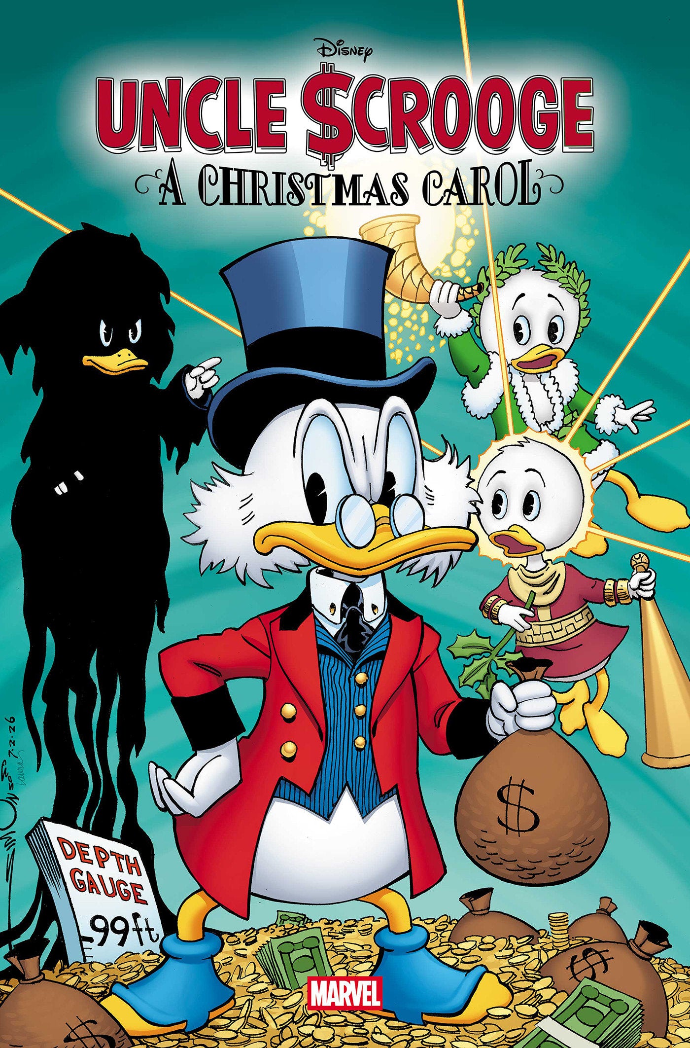 Uncle Scrooge: A Christmas Carol #1 Cover A Walter Simonson