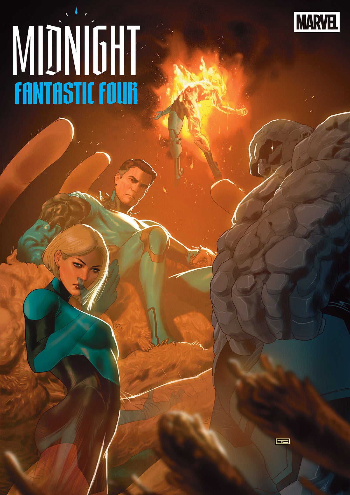 Midnight Fantastic Four #2 Cover E 1:25 Taurin Clarke Midnight Gallery