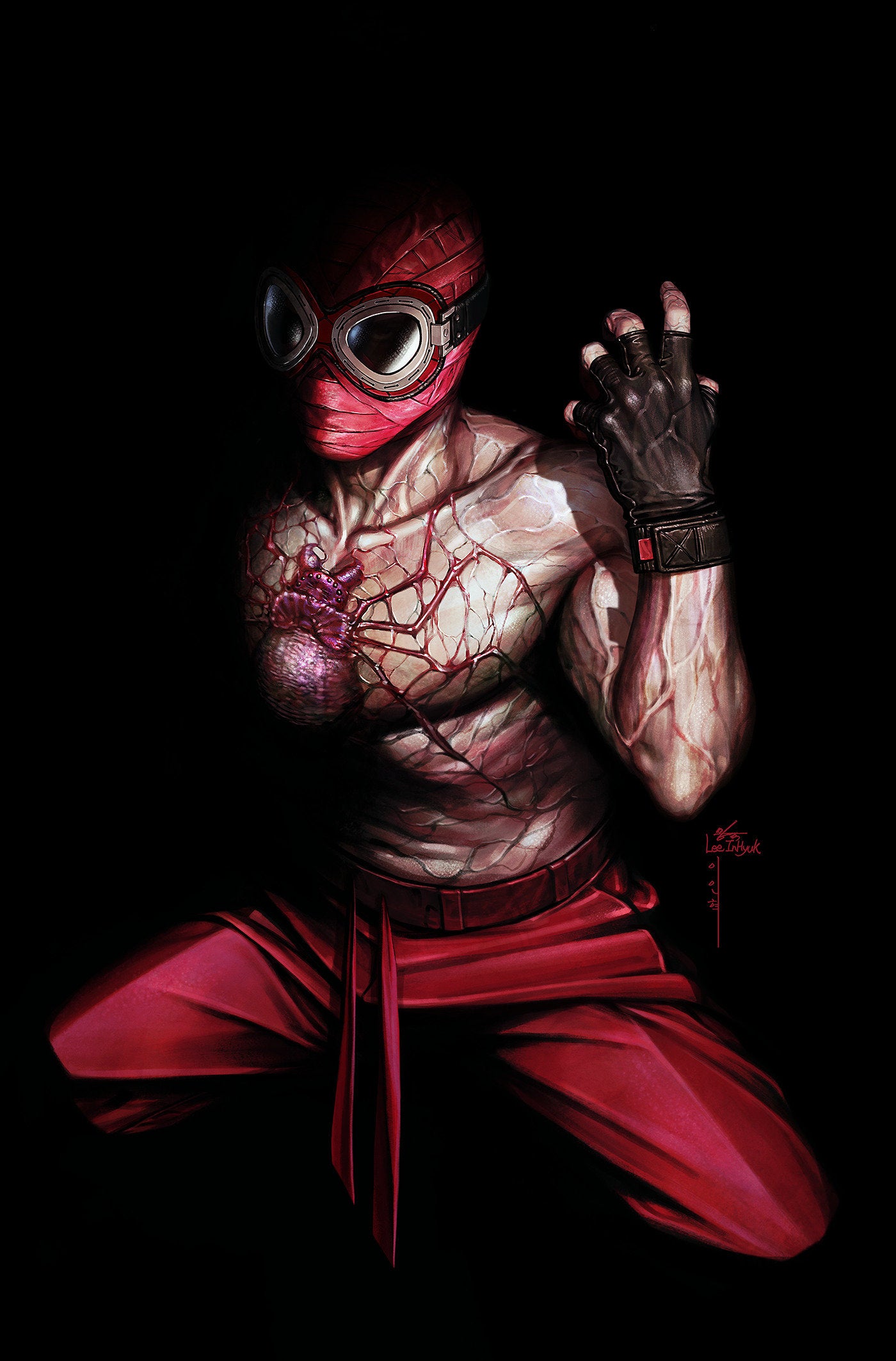 Midnight Spider-Man #1 Cover J 1:100 Inhyuk Lee Virgin