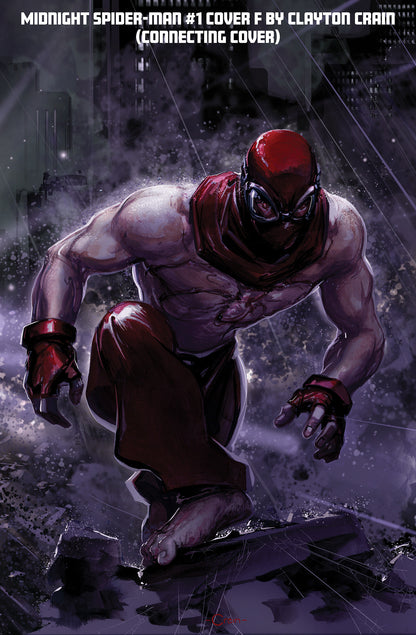 Midnight Spider-Man #1 Cover F Clayton Crain 3-Part Connecting