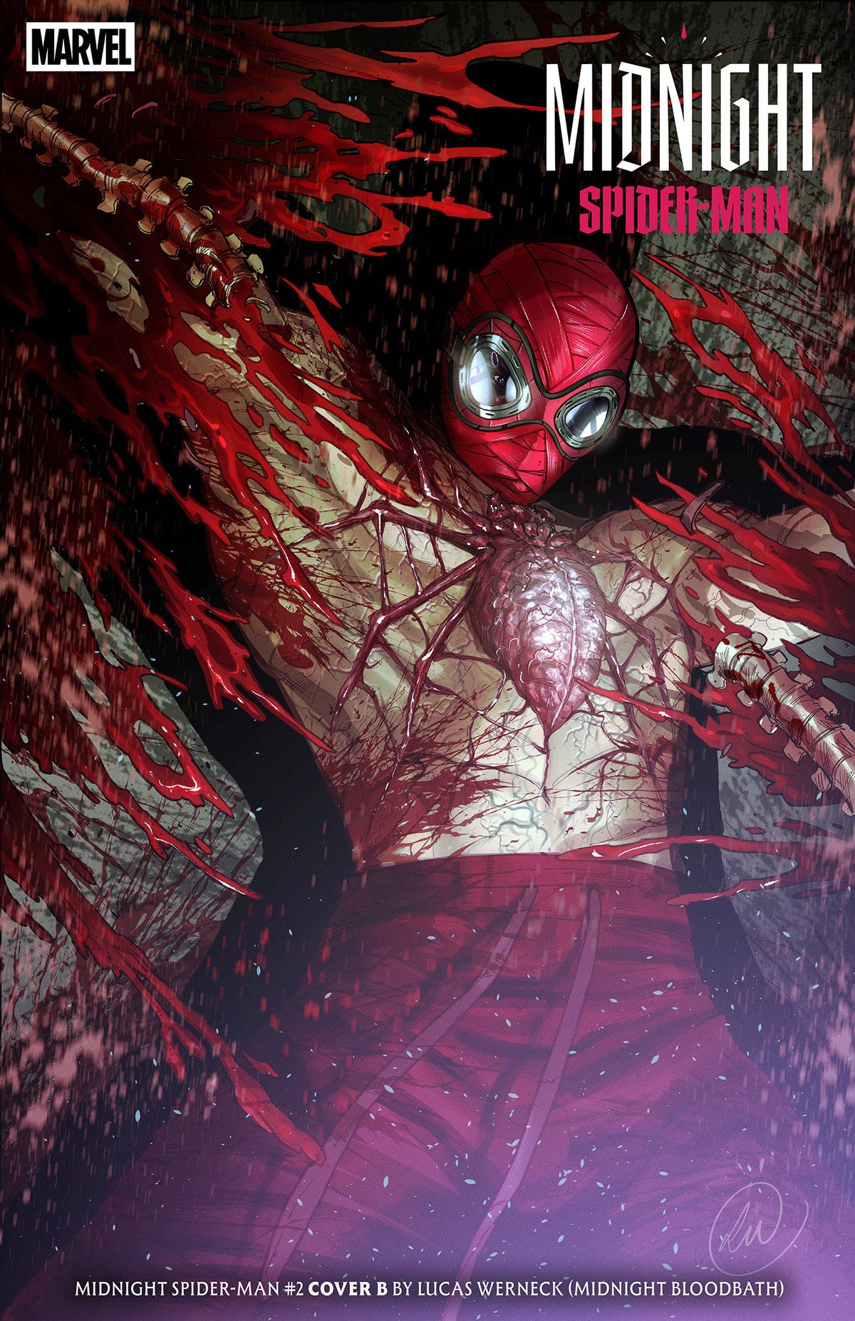Midnight Spider-Man #2 Cover B Lucas Werneck Midnight Bloodbath