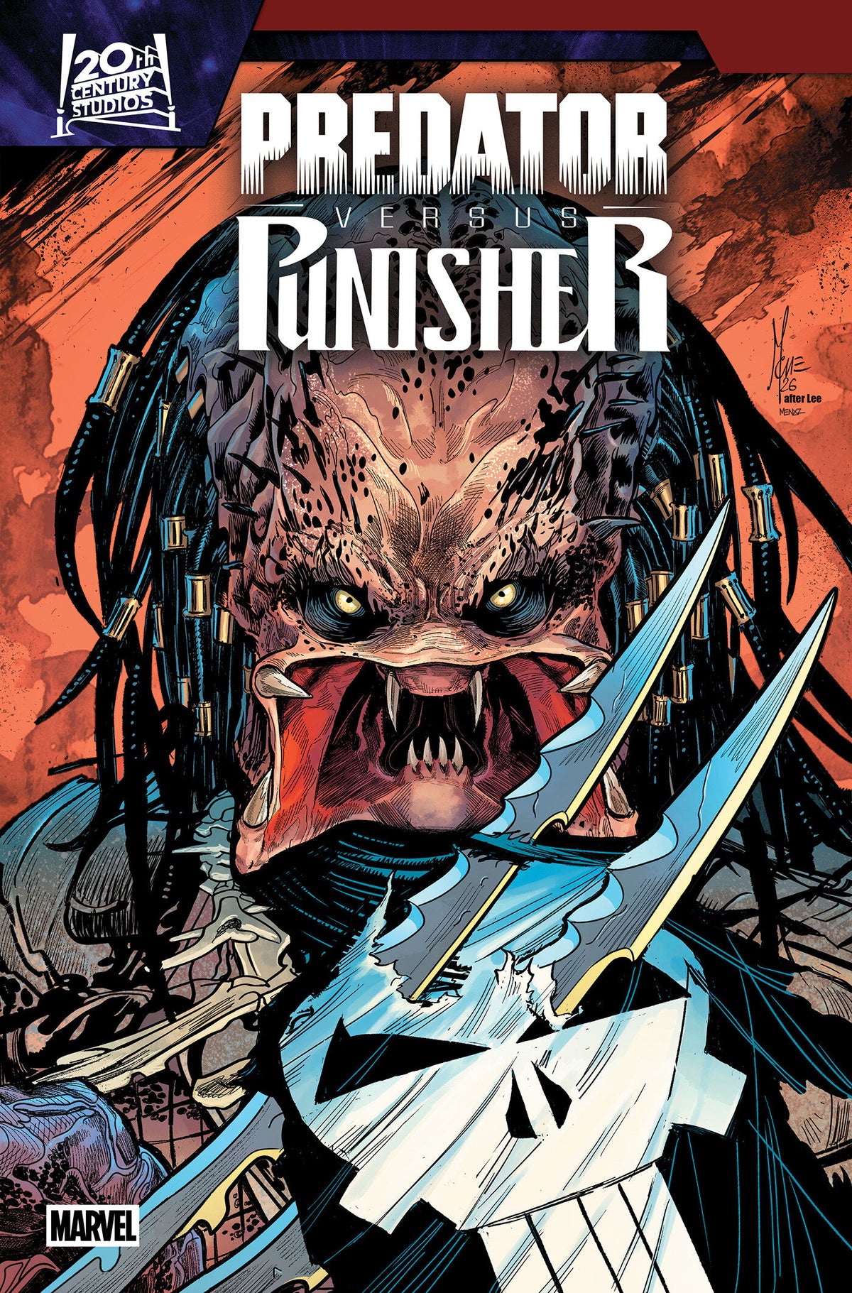 Predator vs. Punisher #3 Cover B Marco Checchetto Homage