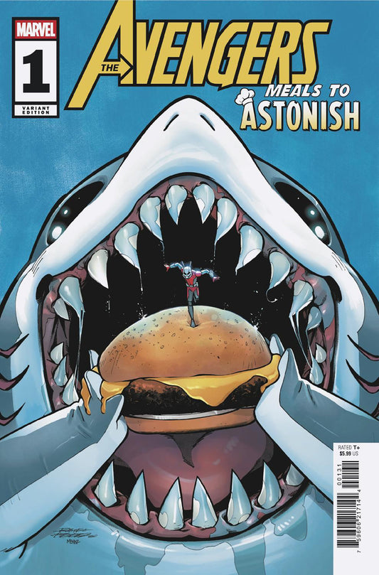 Comic book cover of 'Meals To Astonish: Avengers #1 Rafael Perez Granados Variant'