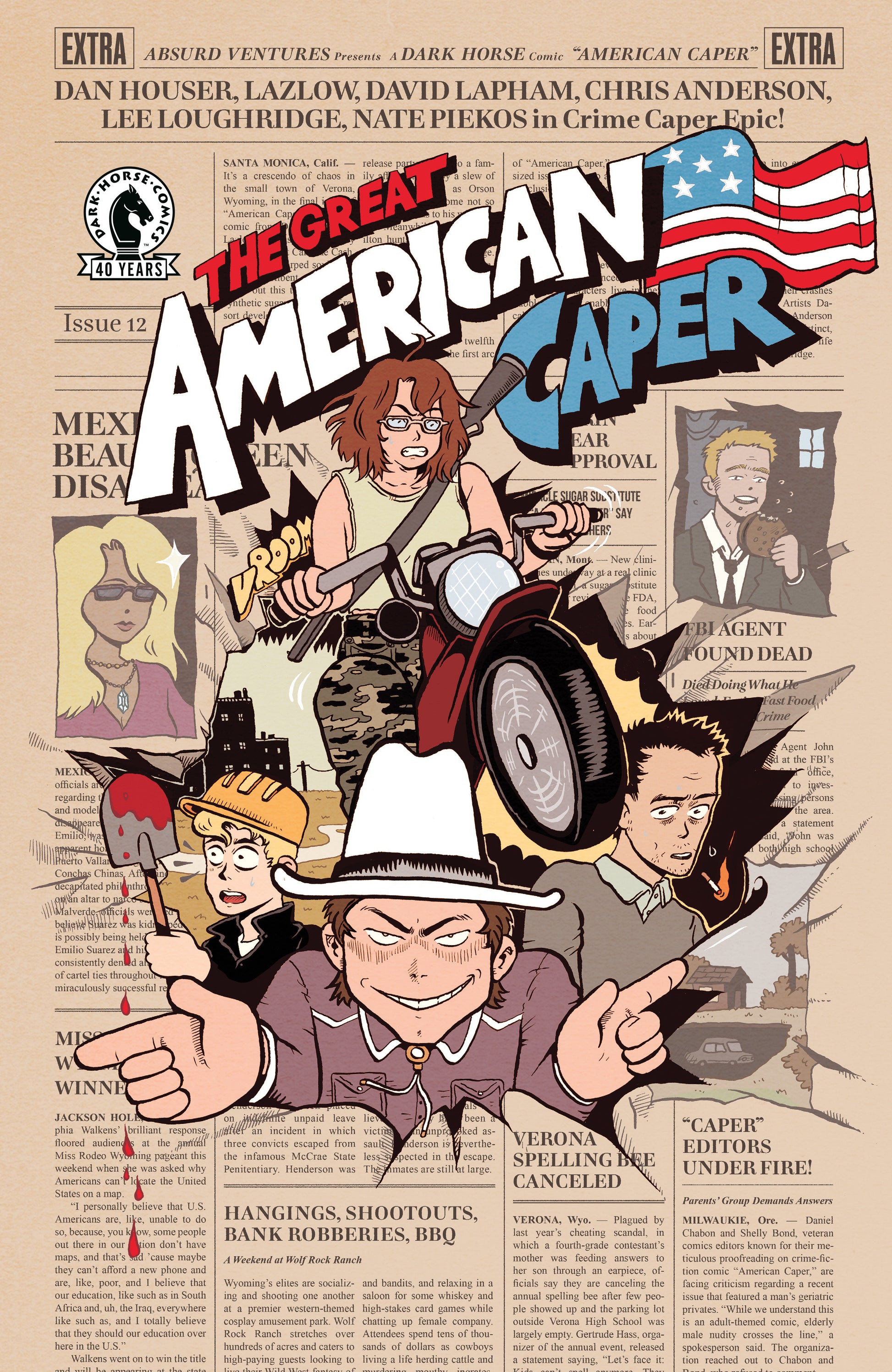 American Caper #12 Cover C Caroline Cash
