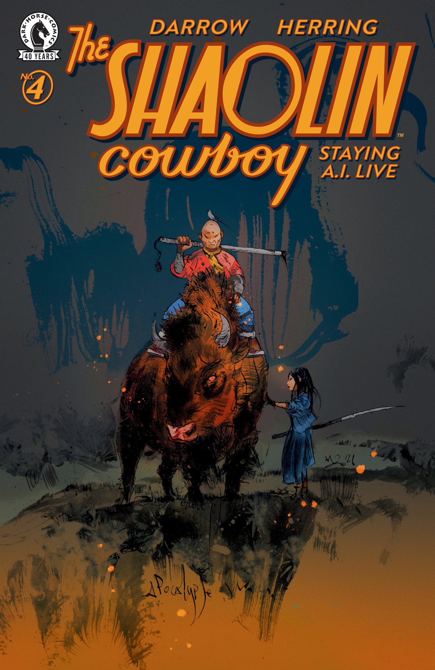 Shaolin Cowboy: Staying A.I.Live #4 Cover C Nicolas Nemiri