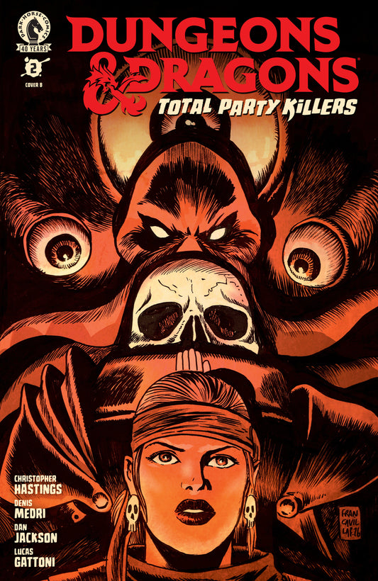 Comic book cover of 'Dungeons & Dragons: Total Party Killers #2 (Cover B) (Francesco Francavilla))'