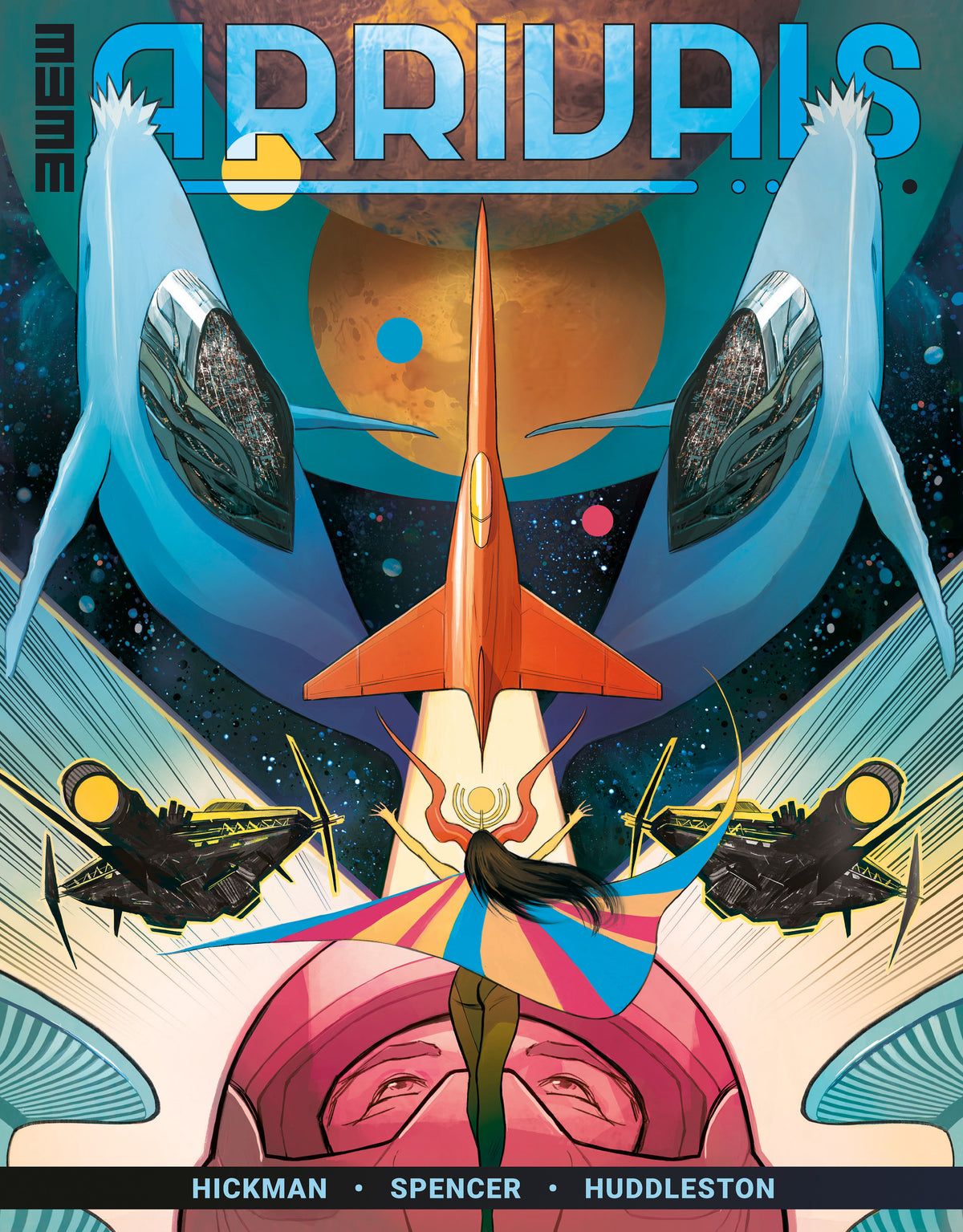 Arrivals #1 Cover A (3W3M) Mike Huddleston