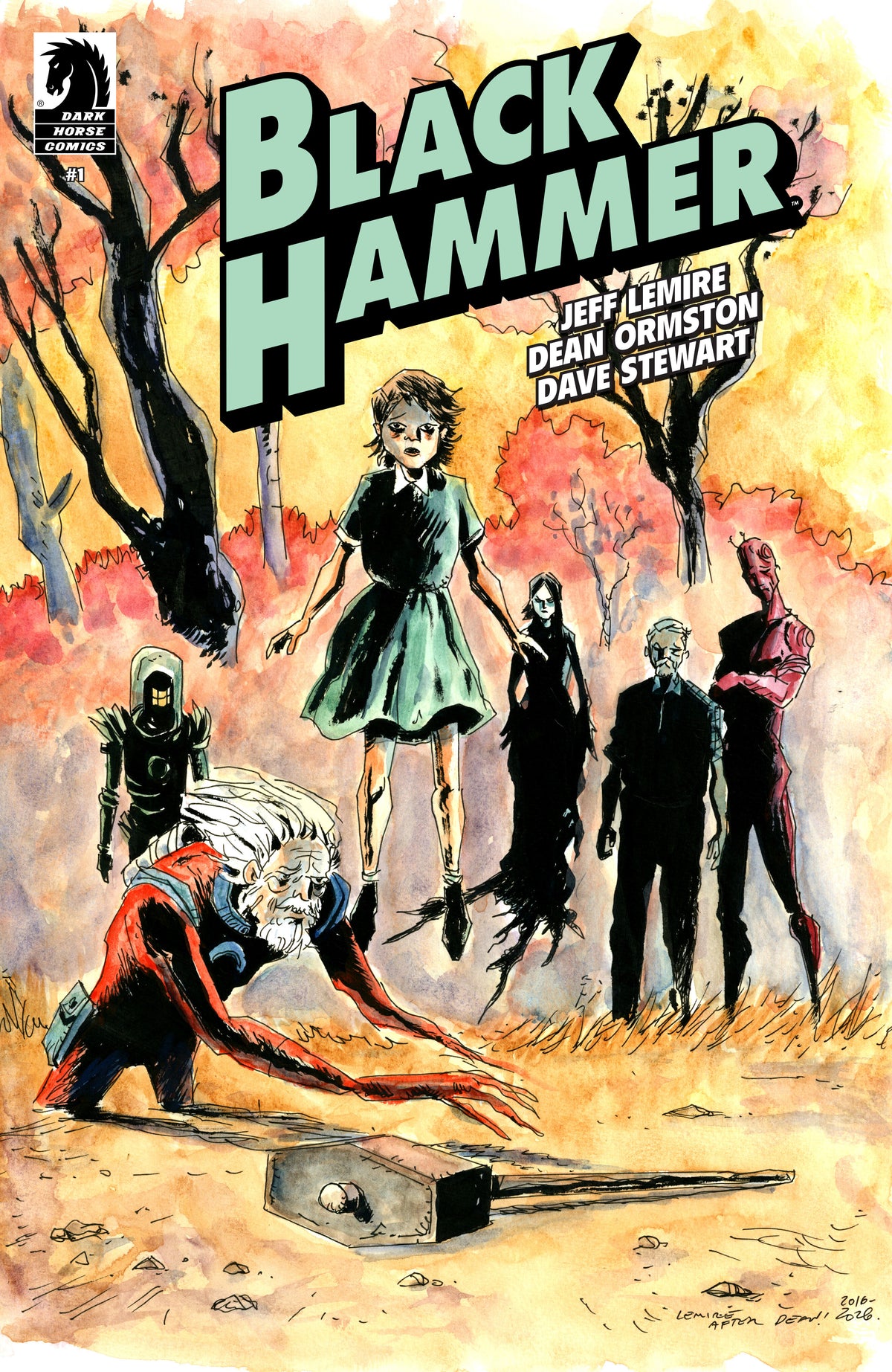 Black Hammer #1 Facsimile Reprint Cover B 1:10 Jeff Lemire