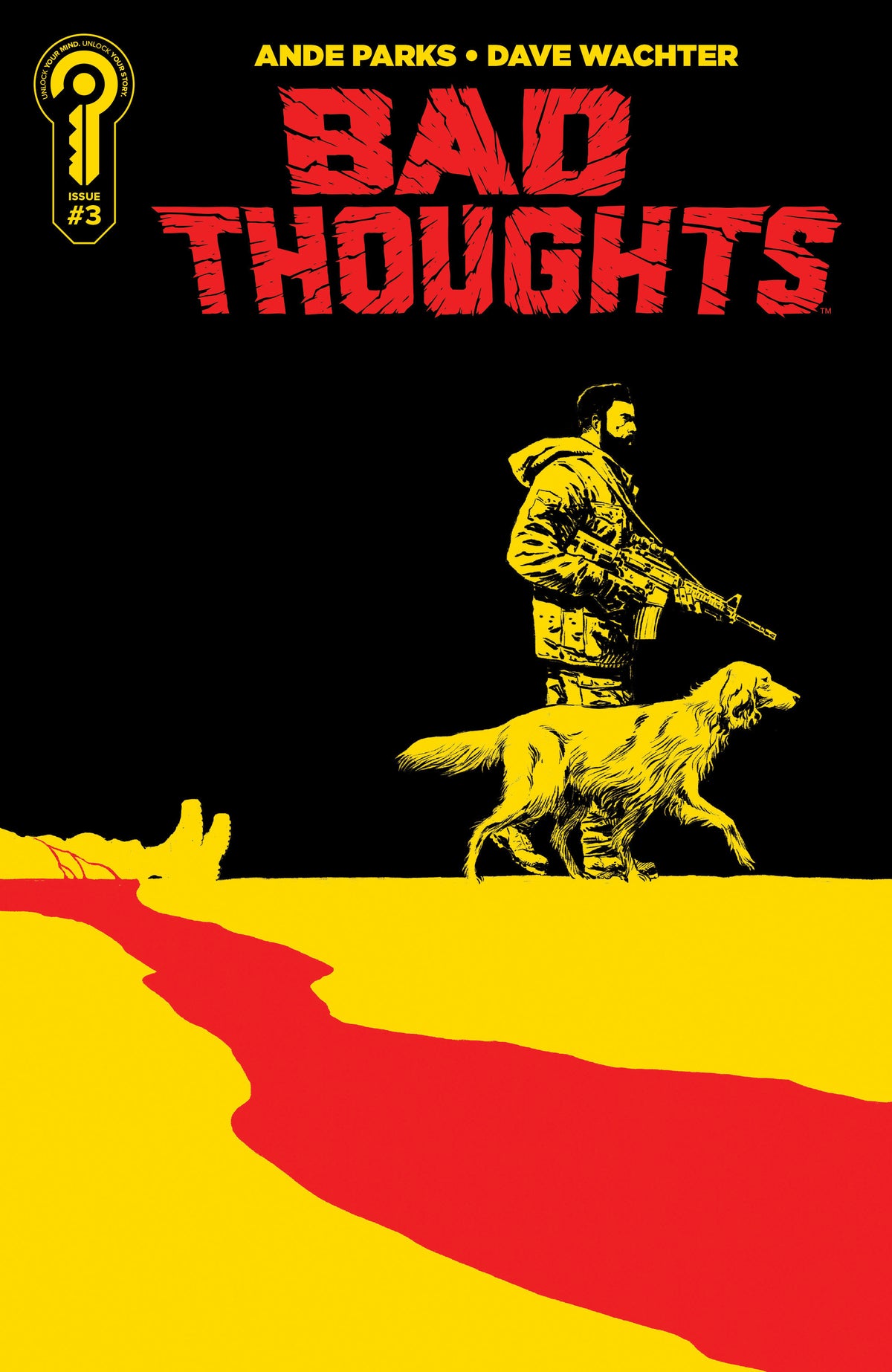 Comic book cover of 'Bad Thoughts #3 Cover A Dave Wachter PRESALE 8/26'