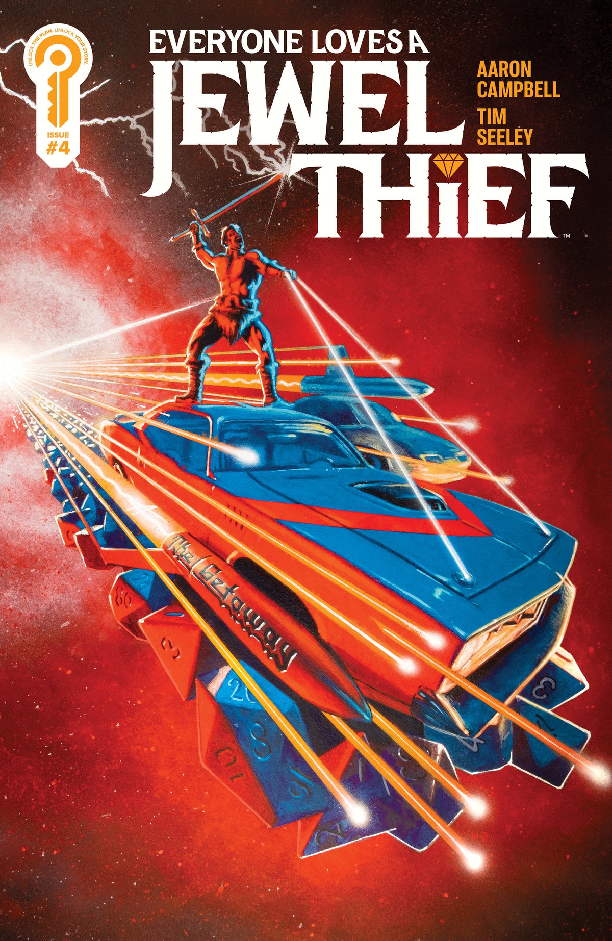 Comic book cover of 'Everyone Loves A Jewel Thief #4 Cover A Aaron Campbell'