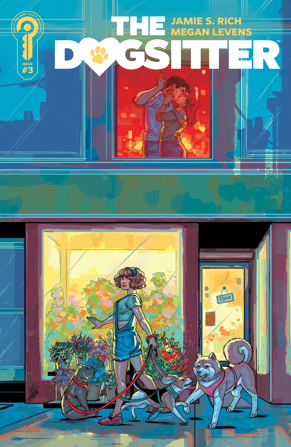 Comic book cover of 'The Dogsitter #3 Cover A Megan Levens'