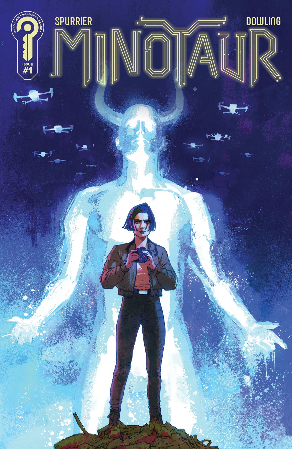 Comic book cover of 'Minotaur Ashcan Mike Dowling'