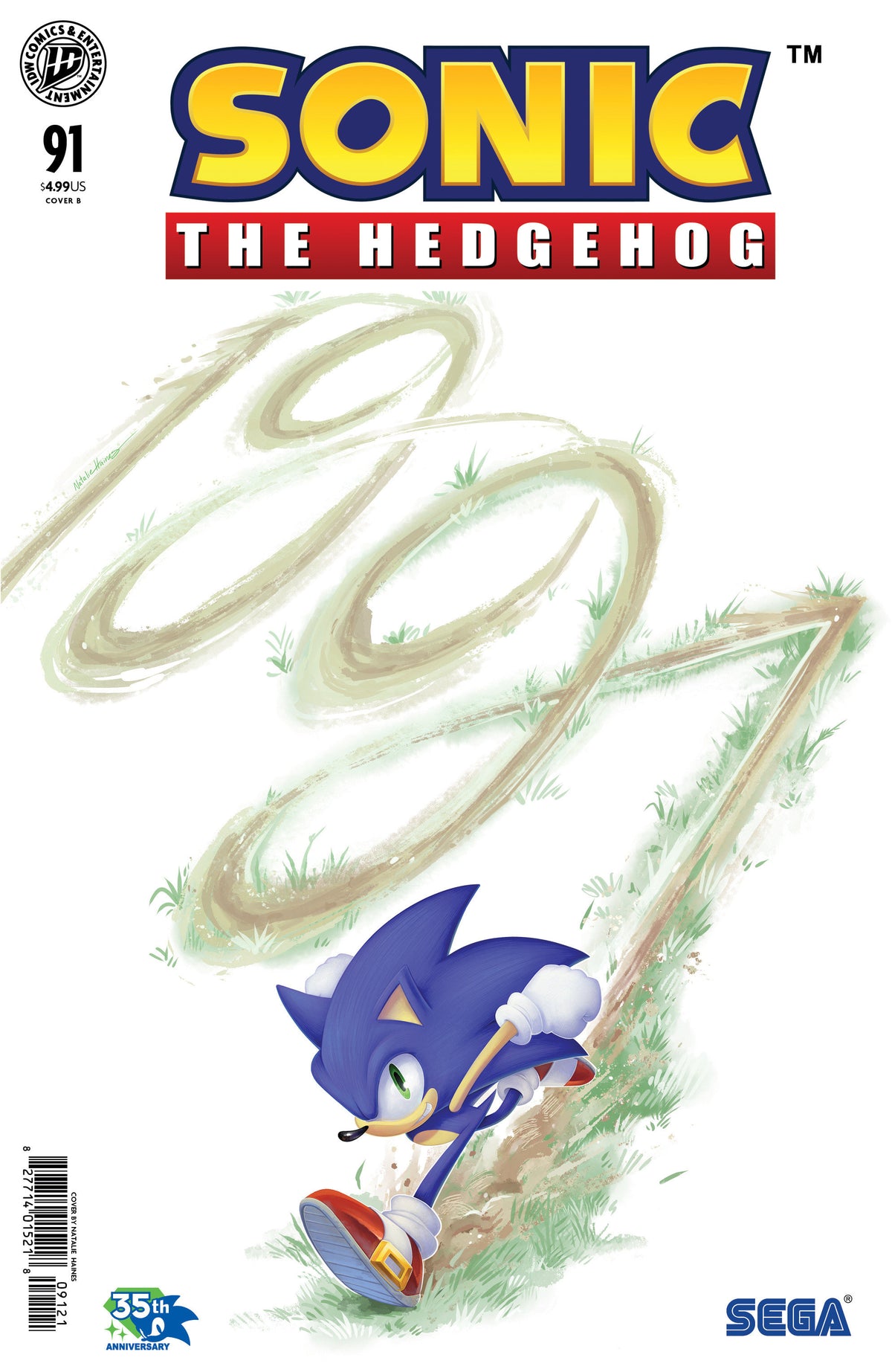 Sonic The Hedgehog #91 Variant B Natalie Haines