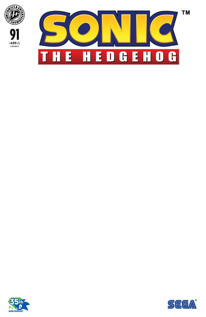 Sonic The Hedgehog #91 Cover D Sketch Variant