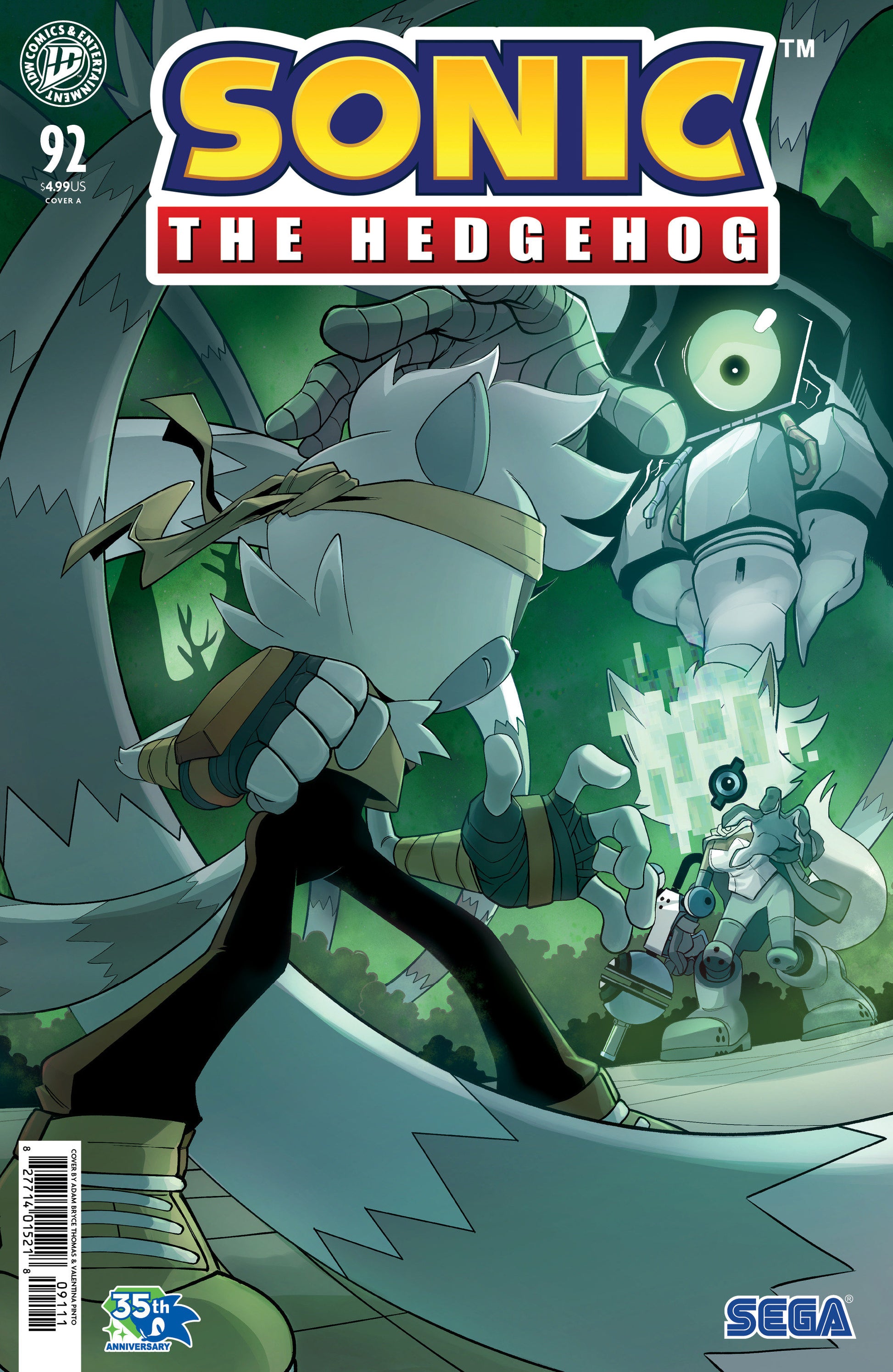 Sonic the Hedgehog #92 Cover A Adam Bryce Thomas
