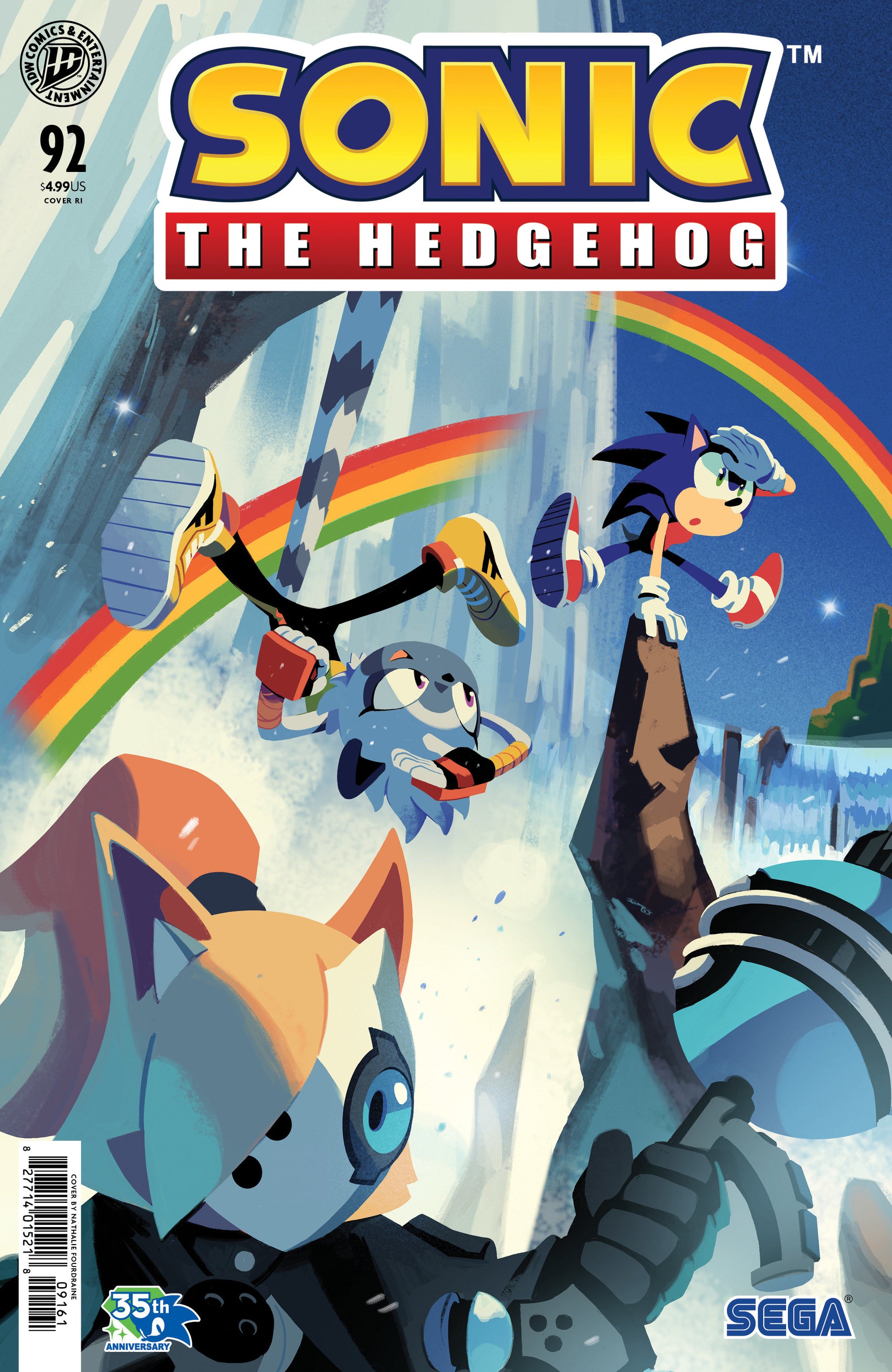 Sonic the Hedgehog #92 Cover C 1:15 Nathalie Fourdraine