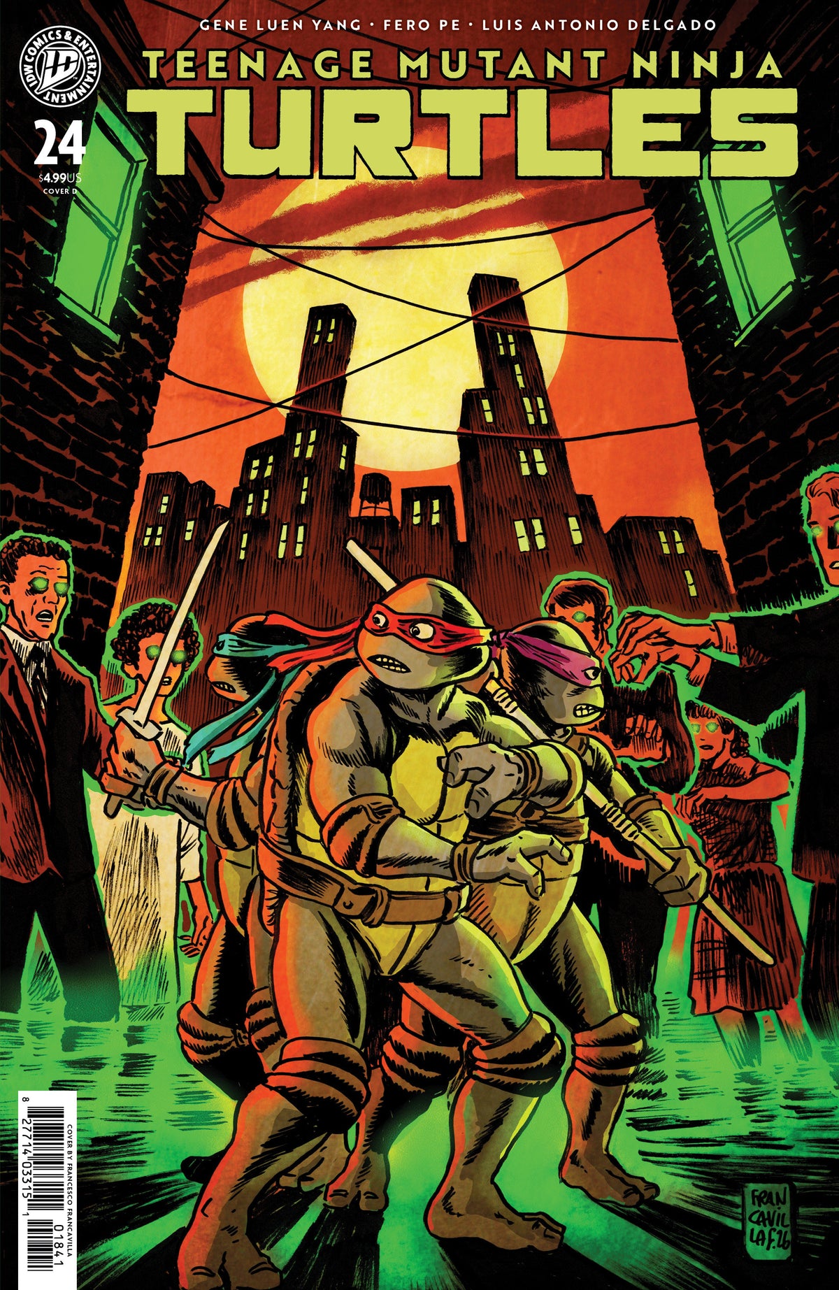 Teenage Mutant Ninja Turtles (2024) #24 Cover D Francesco Francavilla