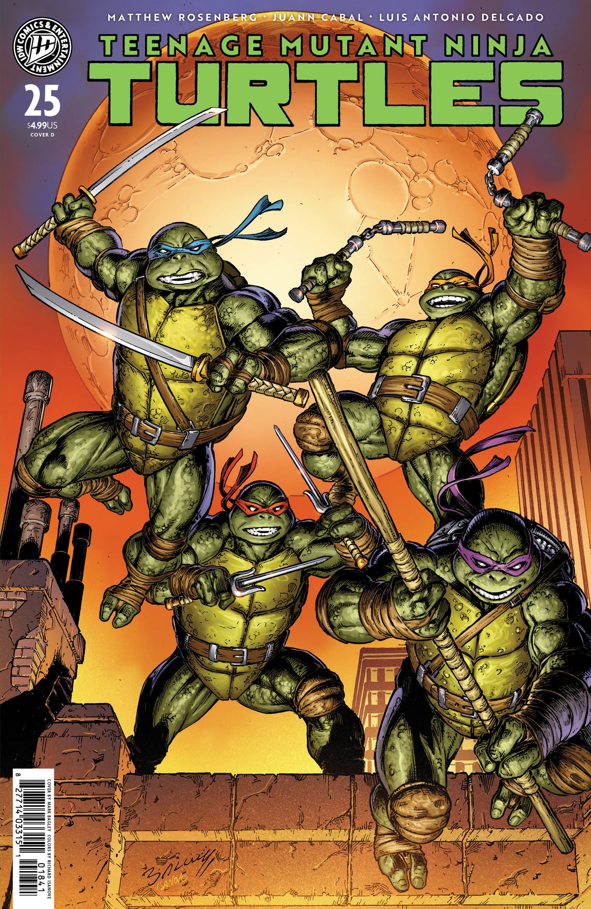 Teenage Mutant Ninja Turtles (2024) #25 Cover D Mark Bagley