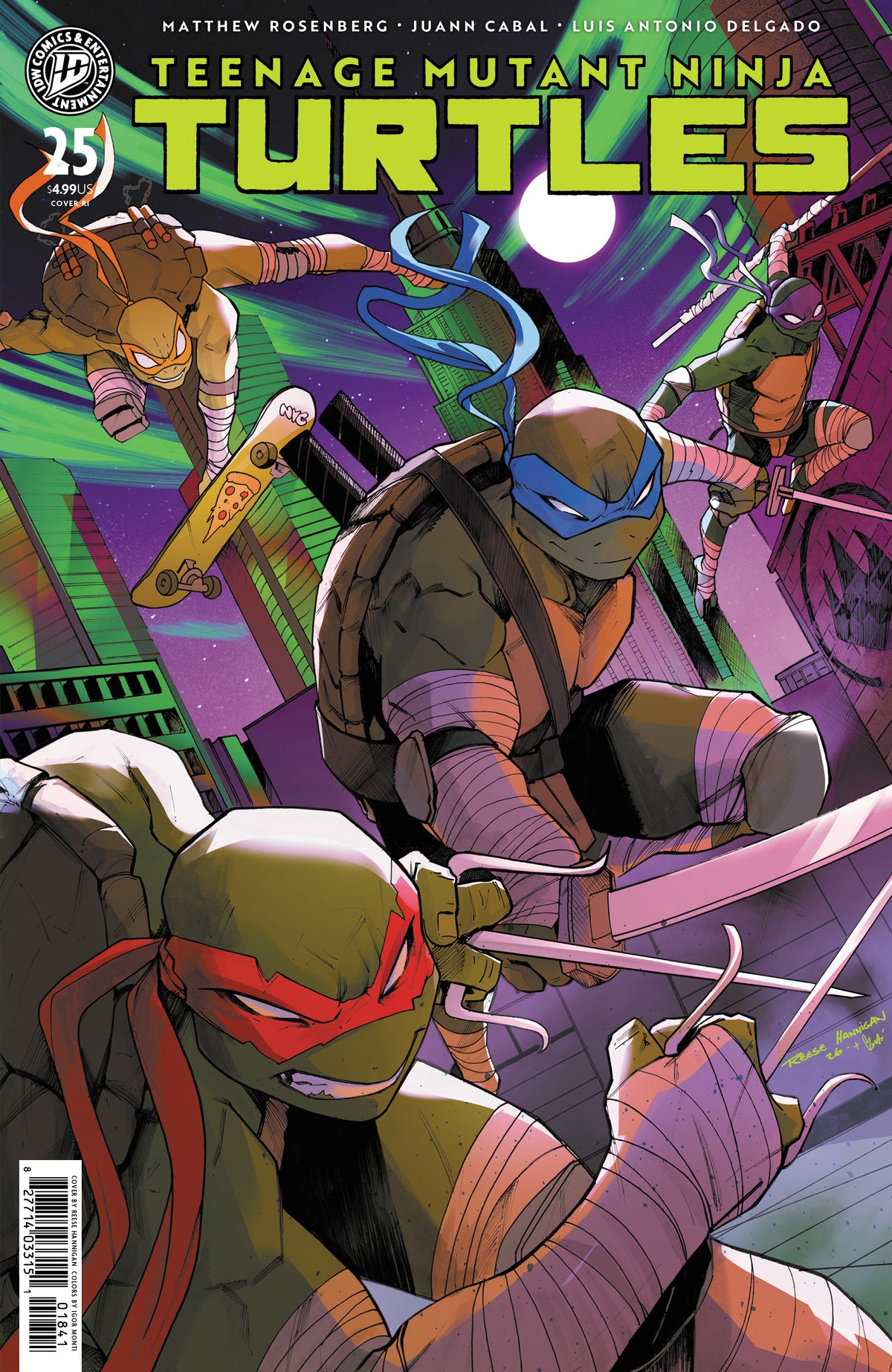 Teenage Mutant Ninja Turtles (2024) #25 Cover G 1:10 Reese Hannigan